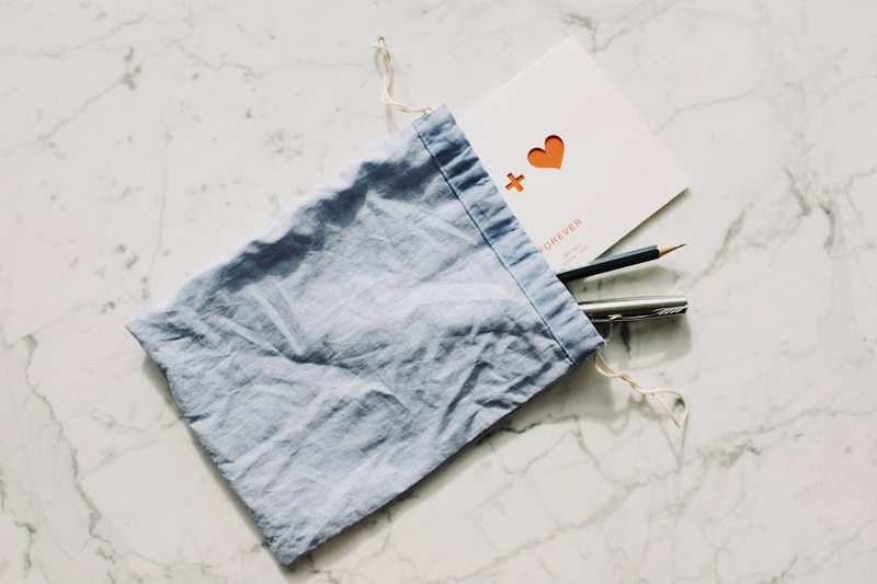 Botanical Leaf Zipper Pouch